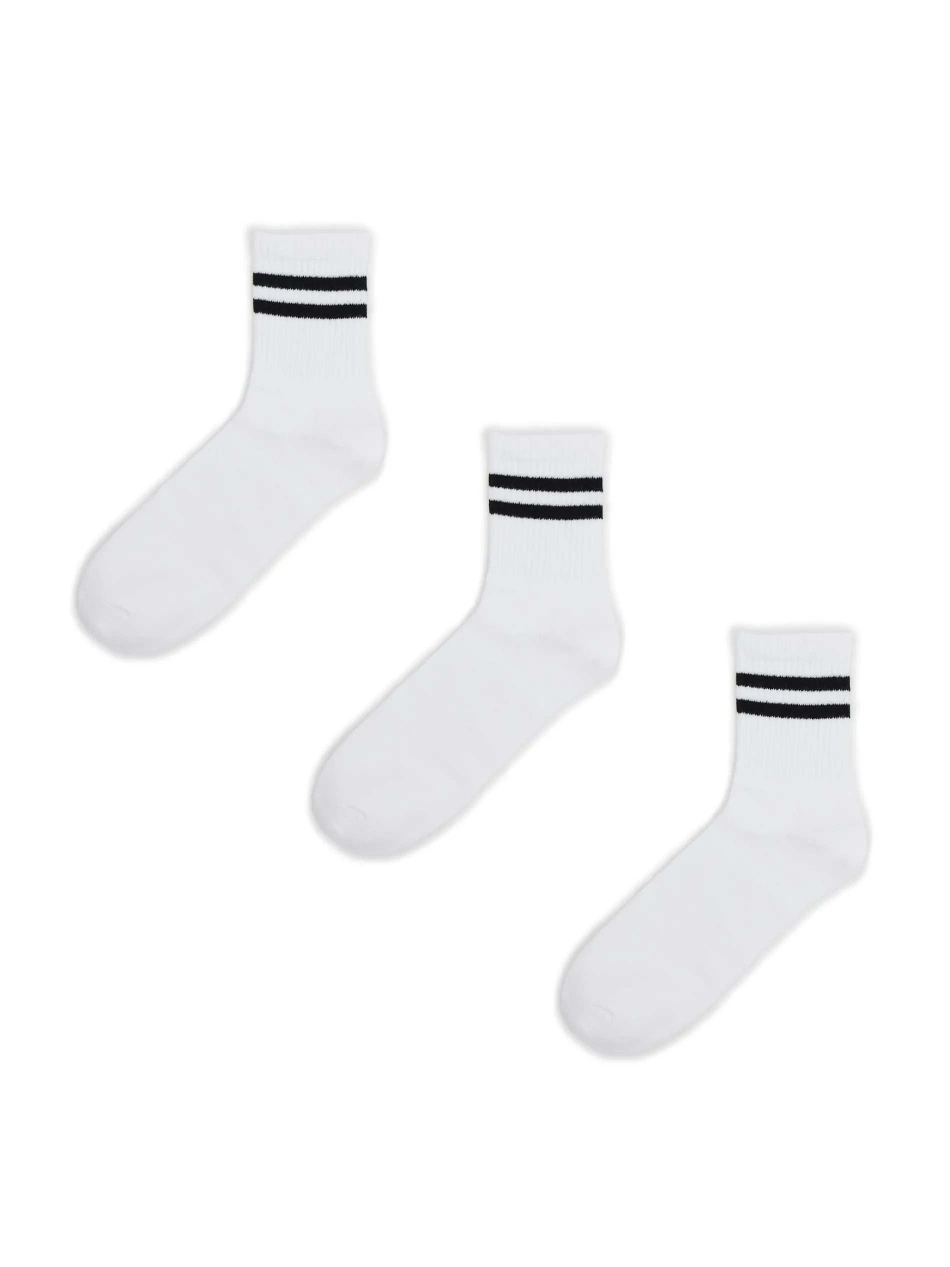 Cropp Skarpety, Rajstopy*3 pack ch skarpet z czarnymi paskami