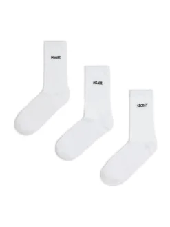 Cropp Skarpety, Rajstopy*3 pack ch skarpet z haftem