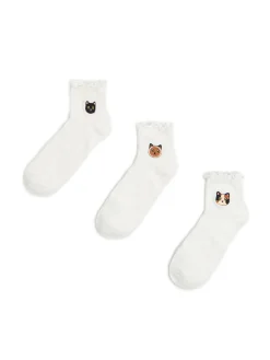 Cropp Skarpety, Rajstopy*3 pack ch skarpet z kotkami