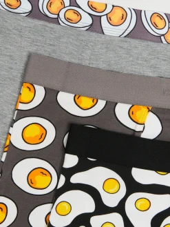 Cropp Bokserki*3 pack bokserek z motywem jaj
