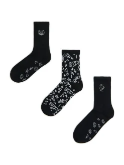 Cropp Skarpety, Rajstopy*3 pack ch skarpet z nadrukami