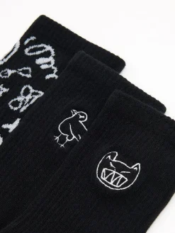 Cropp Skarpety, Rajstopy*3 pack ch skarpet z nadrukami