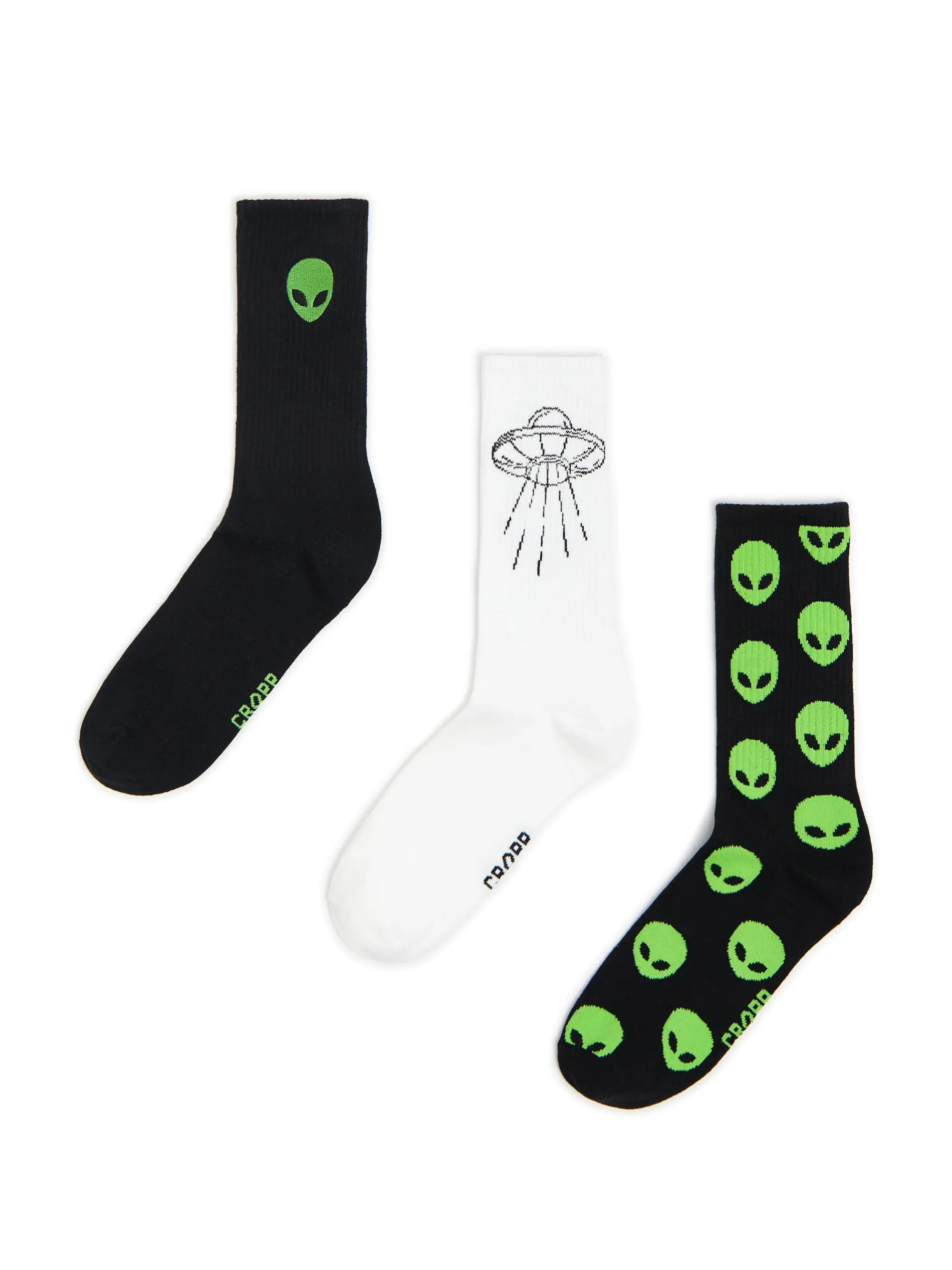 Cropp Skarpetki*3 pack długich skarpet alien