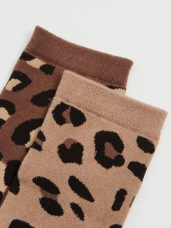 Cropp Skarpety, Rajstopy*2 pack skarpet z motywem zwierzęcym