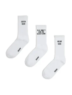 Cropp Skarpetki*3 pack skarpet ze sloganami