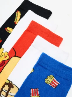 Cropp Skarpetki*5 pack skarpet ze snackami