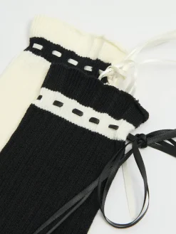 Cropp Skarpety, Rajstopy*2 pack skarpetek ze wstążkami