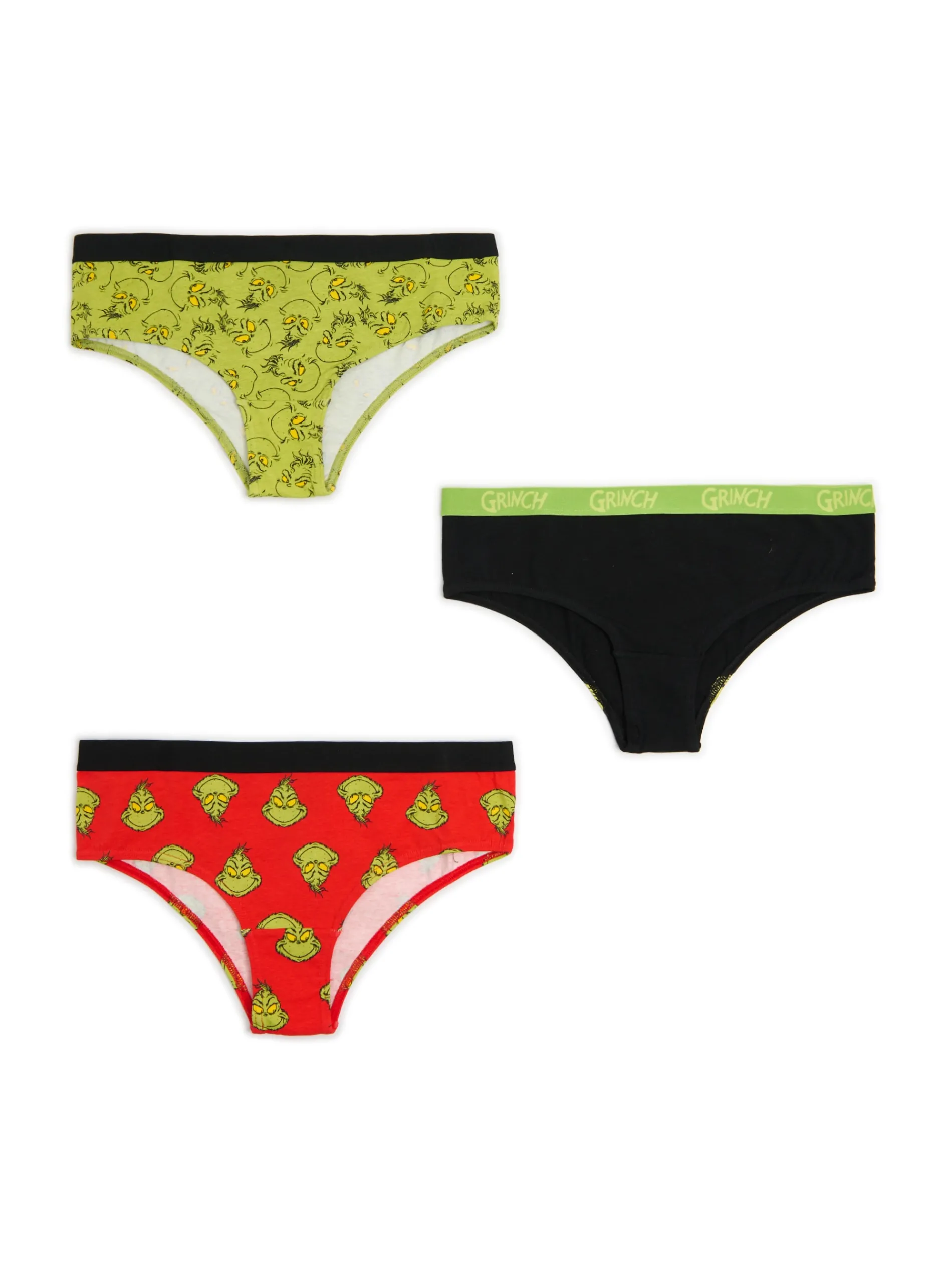 Cropp Akcesoria Świąteczne|Bielizna*3 pack świątecznych majtek z Grinchem