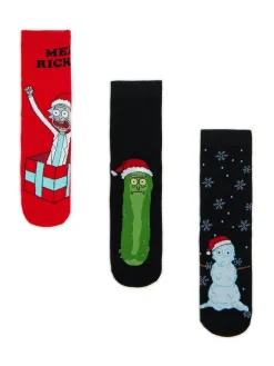 Cropp Akcesoria Świąteczne|Skarpetki*3 pack świątecznych skarpet Rick i Morty