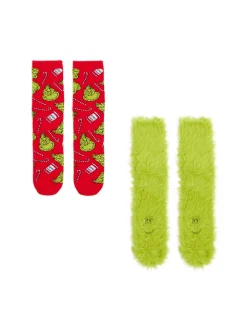 Cropp Akcesoria Świąteczne|Skarpety, Rajstopy*2 pack świątecznych skarpet Grinch
