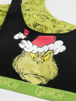 Cropp Akcesoria Świąteczne*2 pack świątecznych staników z Grinchem