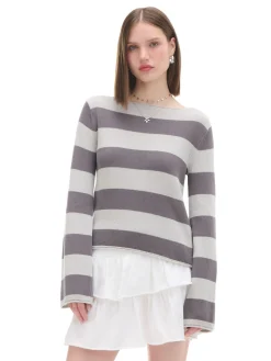 Cropp Swetry*Bawełniany sweter w paski