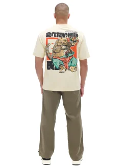 Cropp Koszulki*Beżowa koszulka z nadrukiem