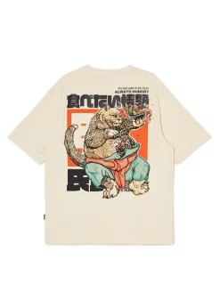 Cropp Koszulki*Beżowa koszulka z nadrukiem