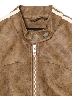 Cropp Kurtki, Płaszcze*Beżowa kurtka biker