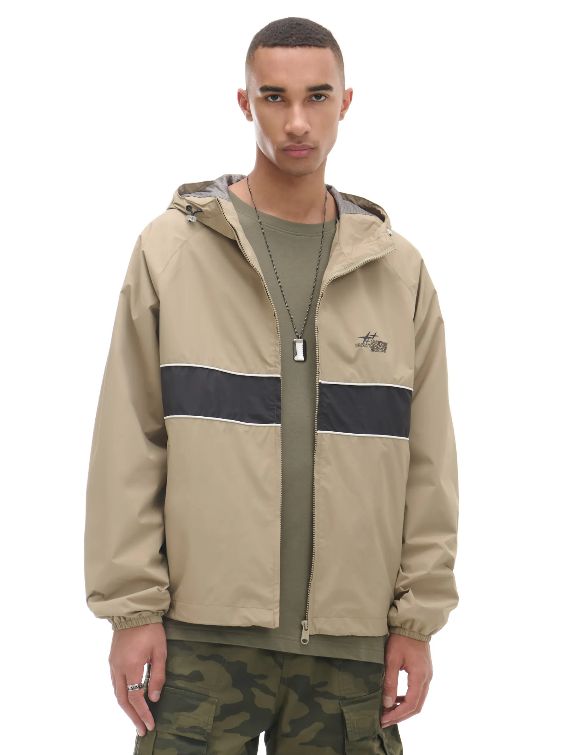 Cropp Kurtki, Płaszcze*Beżowa kurtka z kapturem