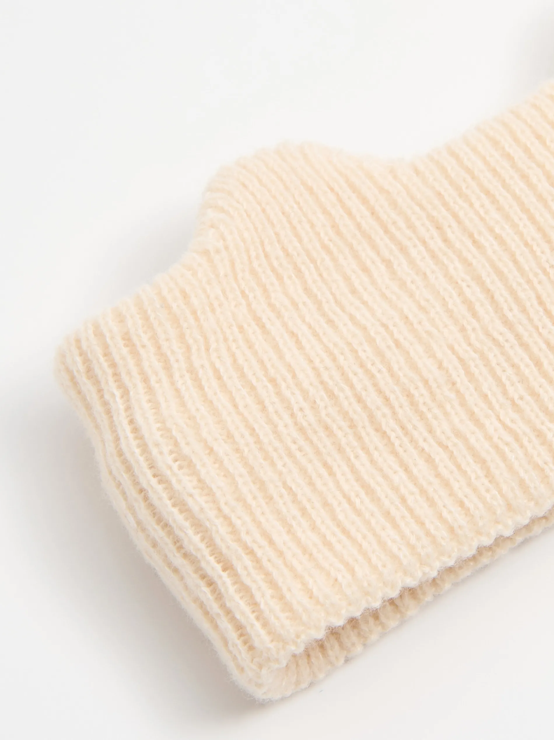 Cropp Czapki*Beżowa opaska na głowę z uszami