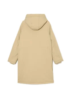 Cropp Kurtki, Płaszcze|Kożuszki, Futerka*Beżowa parka z kapturem