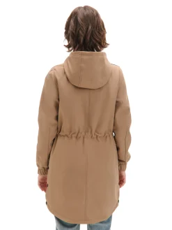 Cropp Kurtki, Płaszcze*Beżowa parka z kapturem