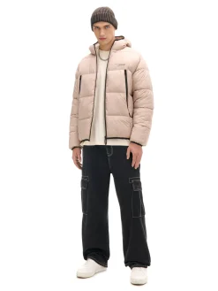 Cropp Kurtki Zimowe|Kurtki, Płaszcze*Beżowa pikowana kurtka puffer