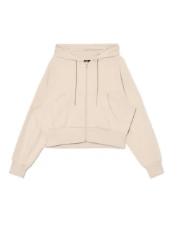 Cropp Bluzy*Beżowa rozpinana bluza z kapturem