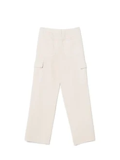 Cropp Jeansy*Beżowe jeansy cargo straight