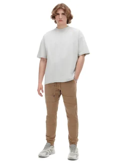 Cropp Spodnie*Beżowe joggery z kieszeniami cargo