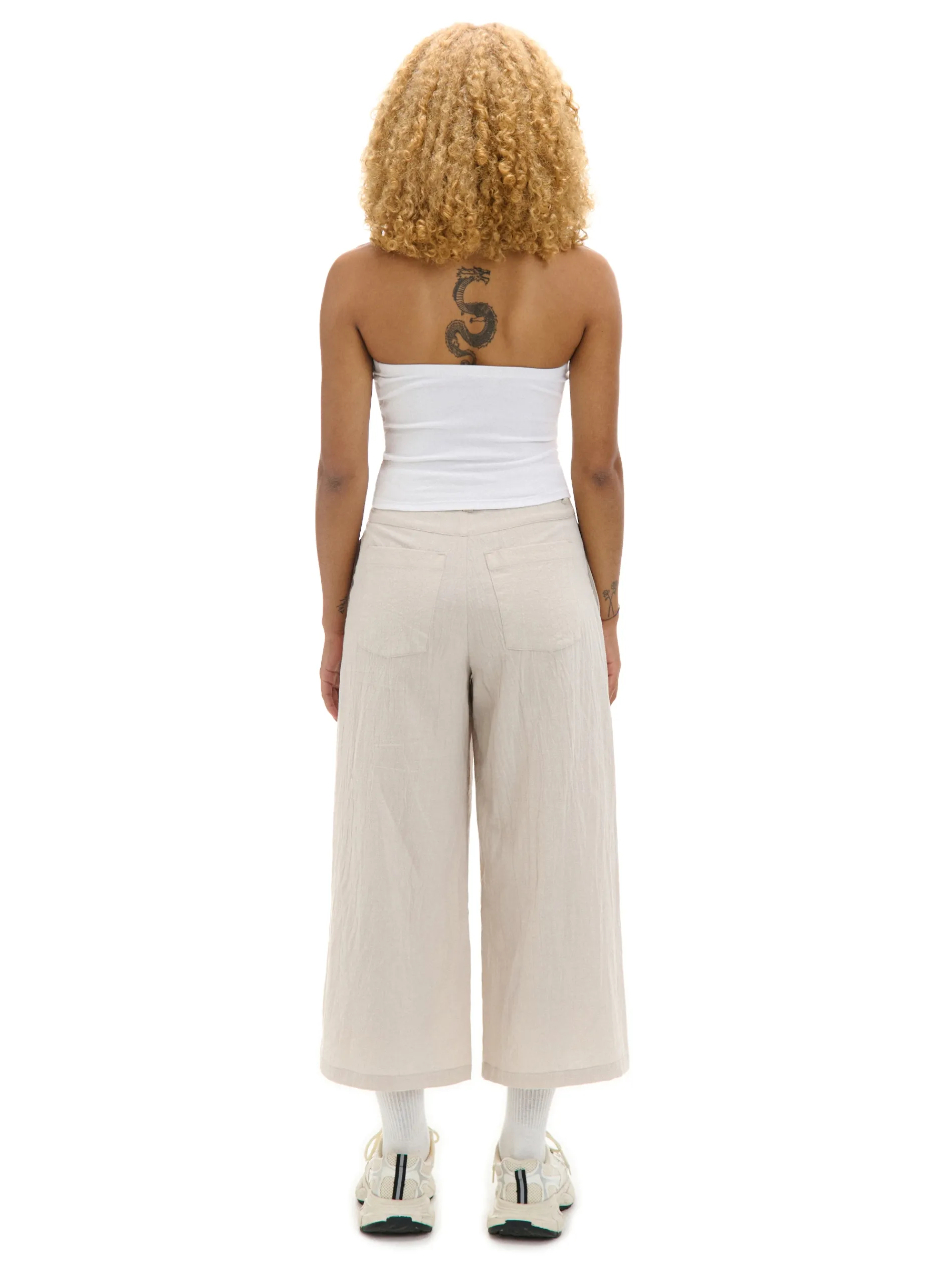 Cropp Spodnie*Beżowe kuloty