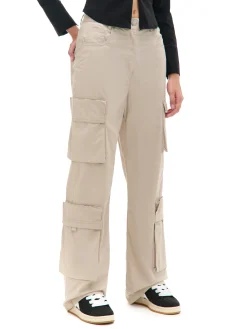 Cropp Spodnie*Beżowe spodnie bojówki