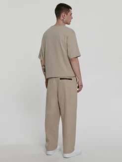 Cropp Spodnie*Beżowe spodnie loose ADU.LTD