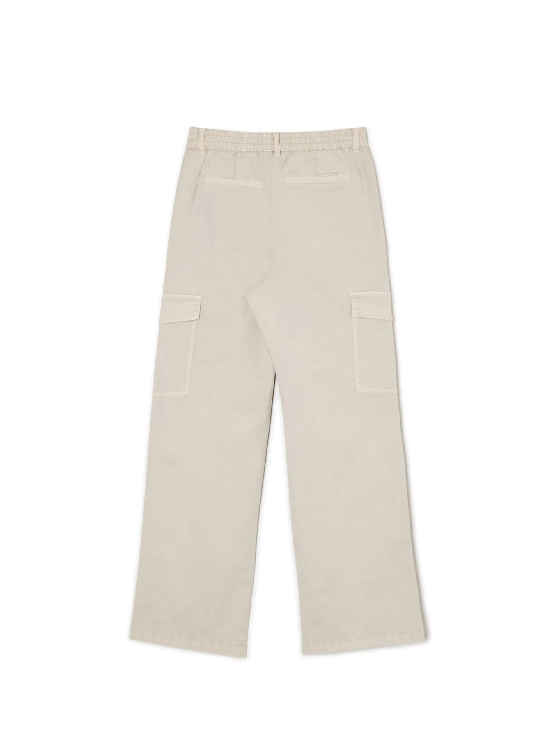 Cropp Spodnie*Beżowe spodnie straight cargo