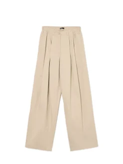 Cropp Spodnie*Beżowe spodnie wide leg