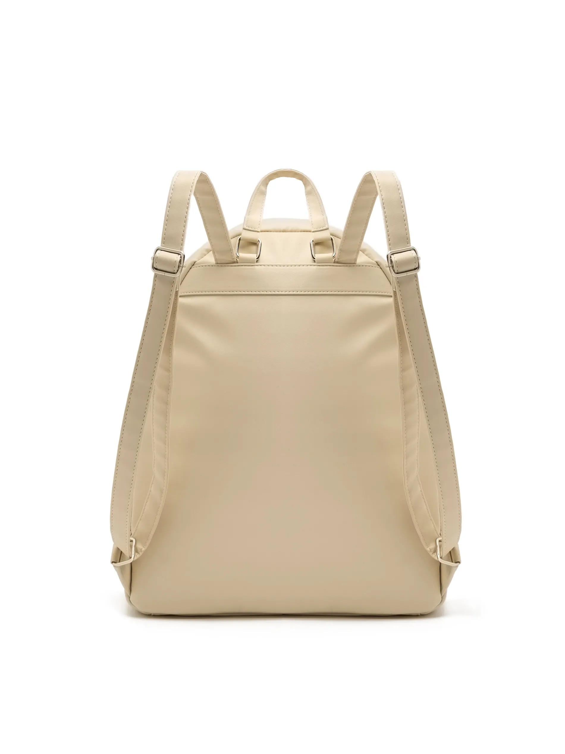 Cropp Torby, Plecaki*Beżowy plecak z metalowymi detalami