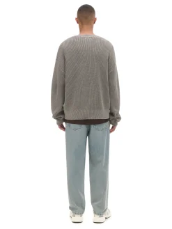 Cropp Swetry*sweter z prążkowanej dzianiny