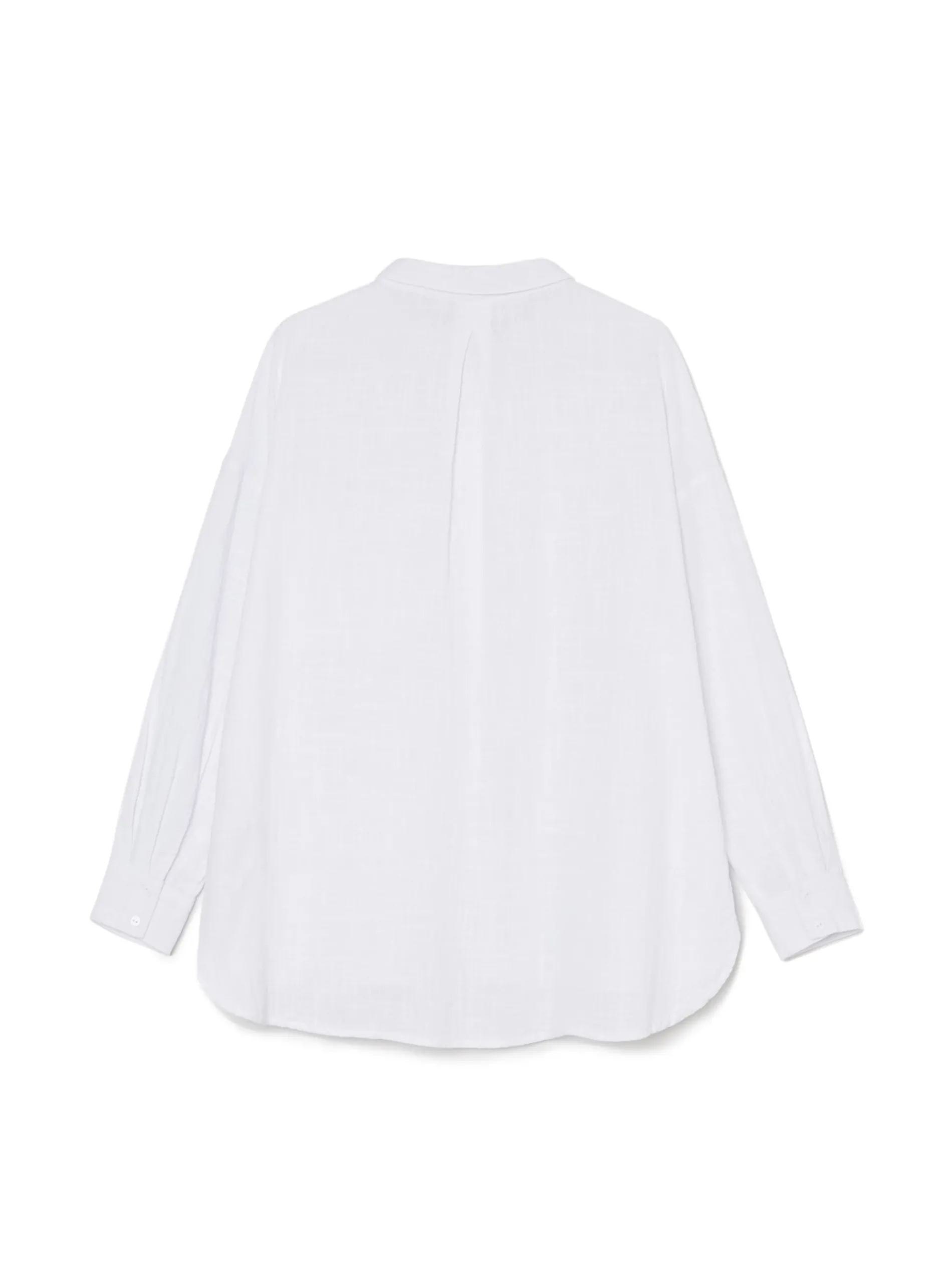 Cropp Koszule, Bluzki*Biała koszula oversize z rustykalną strukturą