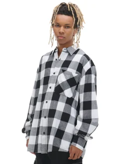 Cropp Koszule*Biała koszula w kratę