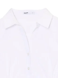 Cropp Koszule, Bluzki*Biała koszula z krótkim rękawem