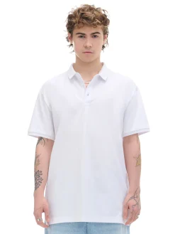 Cropp Koszulki*Biała koszulka polo