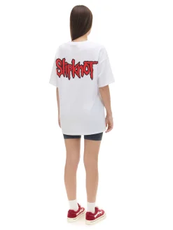 Cropp Unisex|Unisex*Biała koszulka Slipknot UNISEX