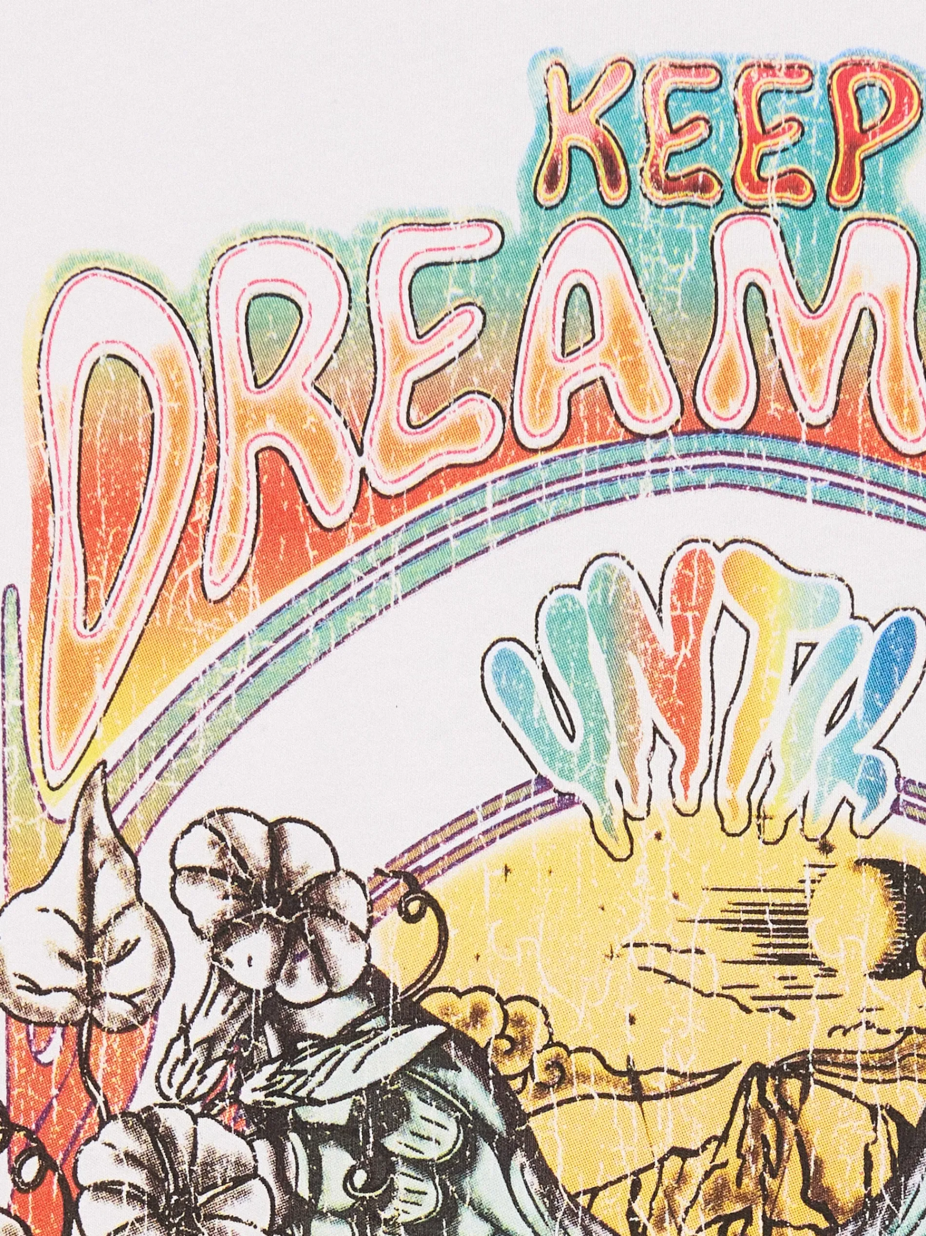 Cropp Unisex|Unisex*Biała koszulka z kolorowym nadrukiem UNISEX