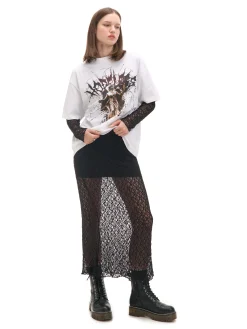 Cropp Unisex|Unisex*Biała koszulka z nadrukiem rzeźby UNISEX