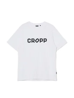 Cropp Koszulki*Biała koszulka z nadrukiem