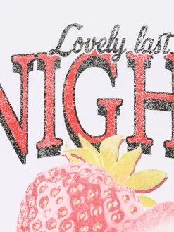 Cropp Koszulki, Topy*Biała koszulka z nadrukiem