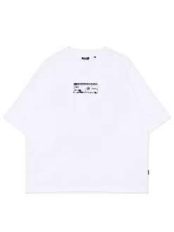 Cropp Koszulki*Biała koszulka z nadrukiem