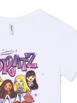 Cropp Koszulki, Topy*Biała koszulka z nadrukiem Bratz