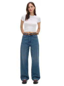 Cropp Koszulki, Topy*Biała koszulka z wiskozą