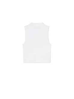 Cropp Koszulki, Topy*Biała koszulka ze stójką