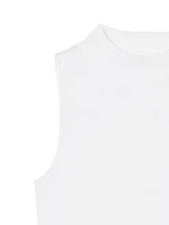 Cropp Koszulki, Topy*Biała koszulka ze stójką