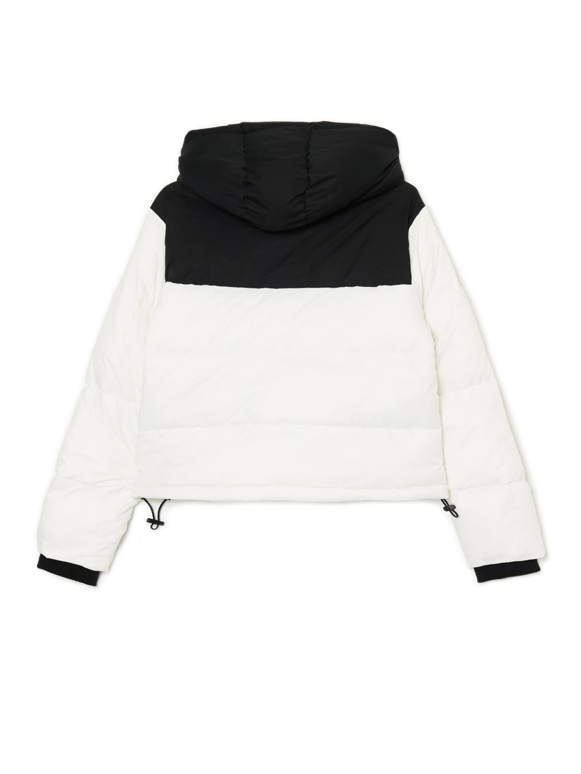 Cropp Kurtki, Płaszcze*Biała kurtka puffer z czarnym karczkiem
