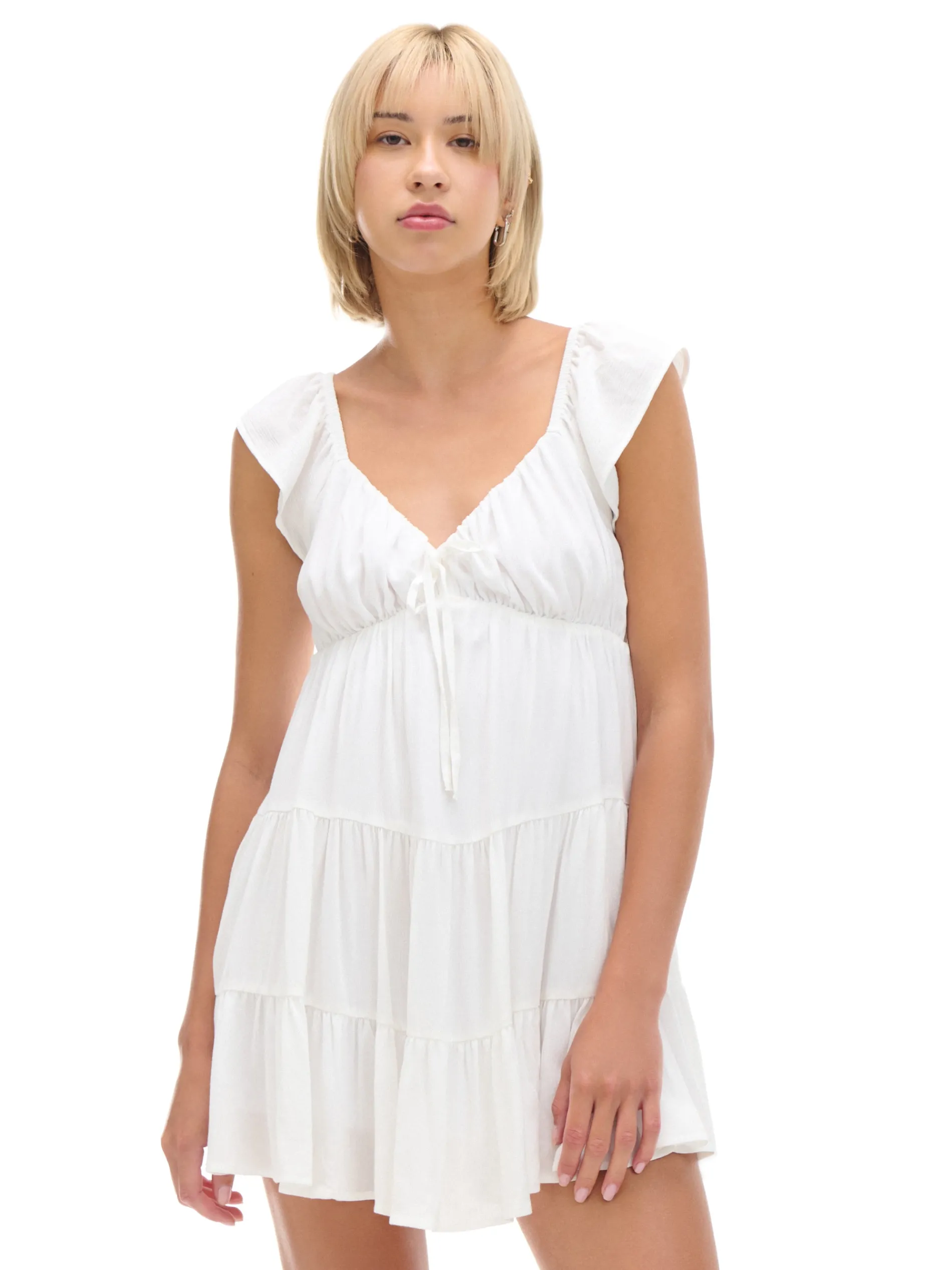 Cropp Sukienki, Kombinezony*Biała sukienka mini